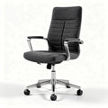Ergonomic office chair with adjustable height black fabric seat and armrests 60 x 60 x 100cm