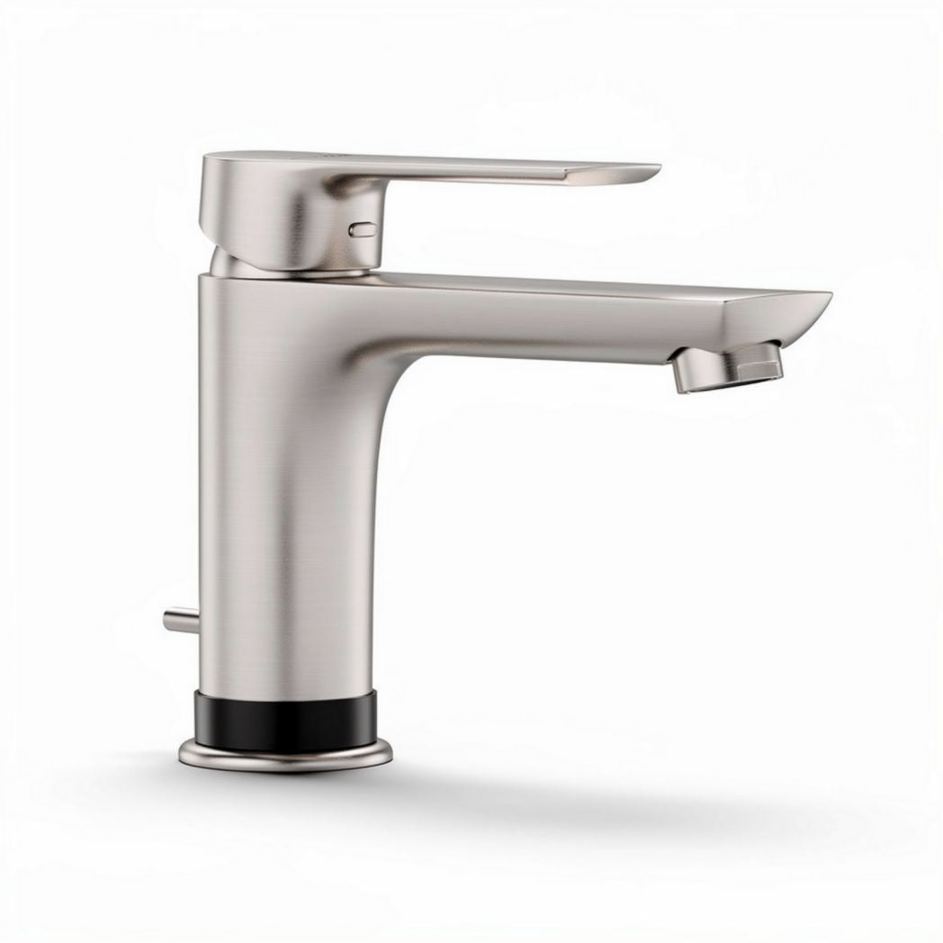 Stainless steel bathroom sink faucet with single handle design 20 x 10 x 15cm
